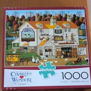 Charles Wysocki 'The Farm' 1000-Piece Jigsaw Puzzle – Multicolor